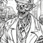 zombie coloring page